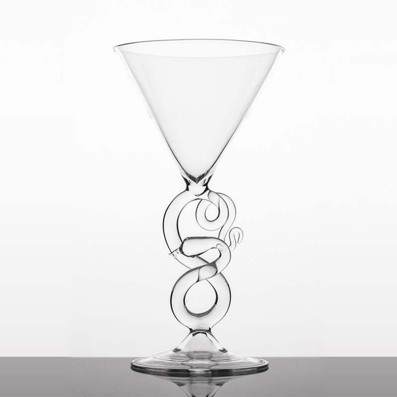 Serpentine Martini Glass