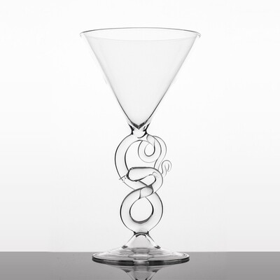 Serpentine Martini Glass