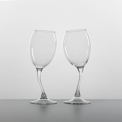 A pair of Storti Wine Glasses