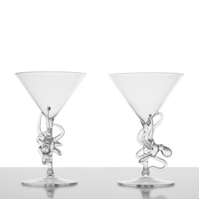 Pair of Polpo Martini Glasses