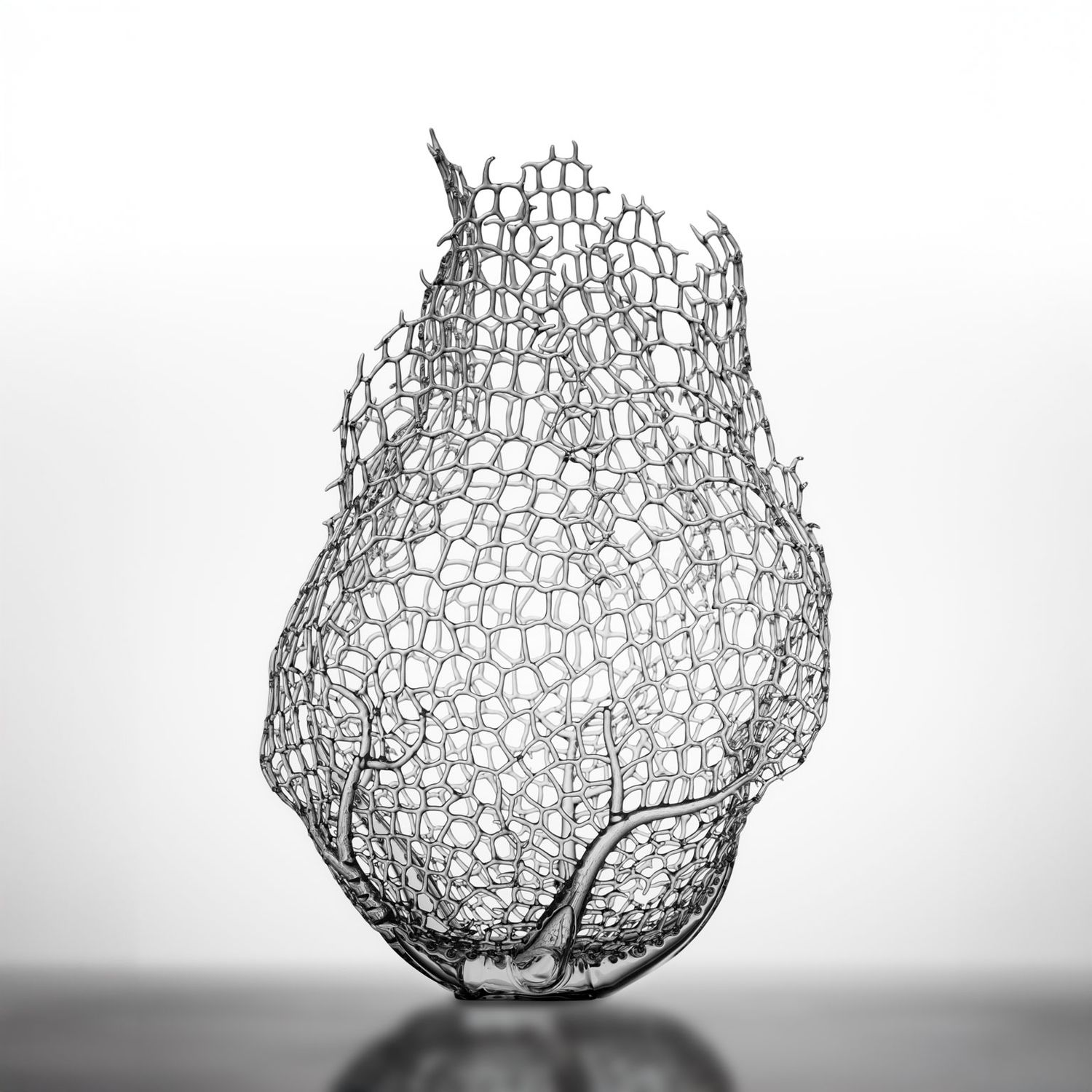 Glass Coral Center Piece
