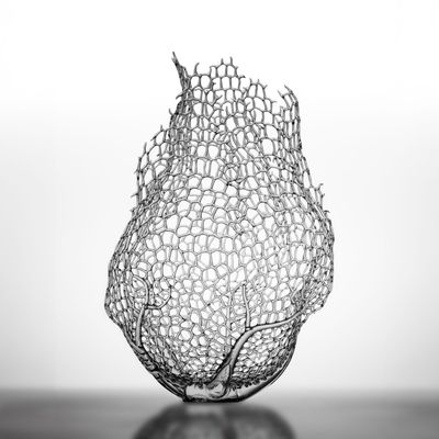 Glass Coral Center Piece
