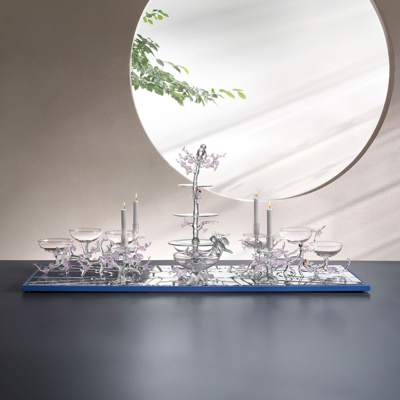 Petals blown into the sky