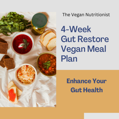 4-Week Vegan Gut Restore Meal Plan | Healthy Vegan Meal Plan