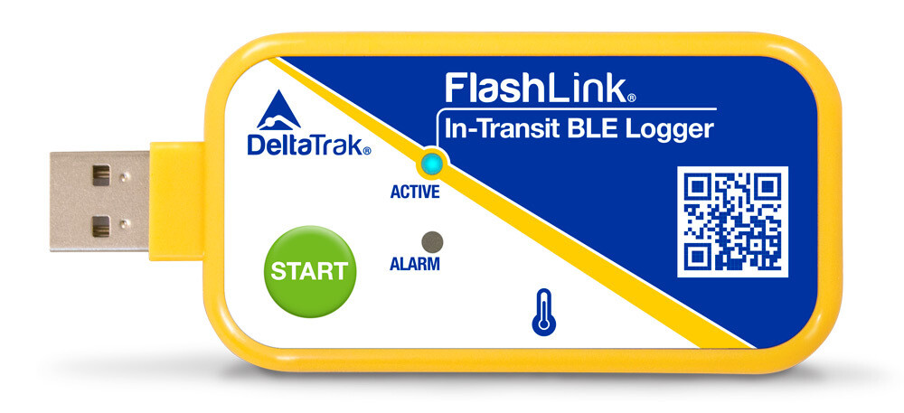 DeltaTrak FlashLink kertakäyttöinen BLE lämpötila dataloggeri