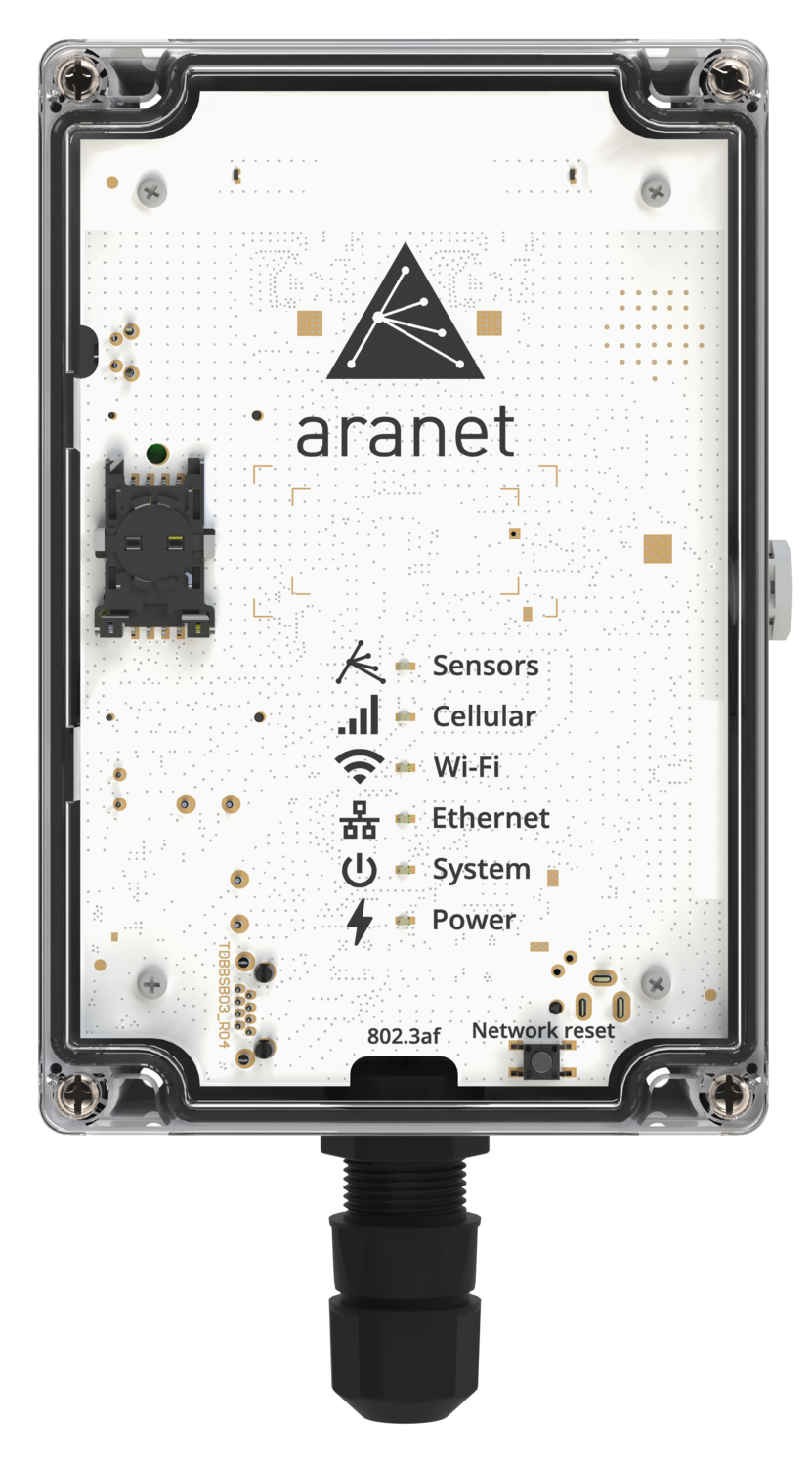Aranet PRO12 Plus LTE tukiasema langattomille antureille, max. 12 anturia