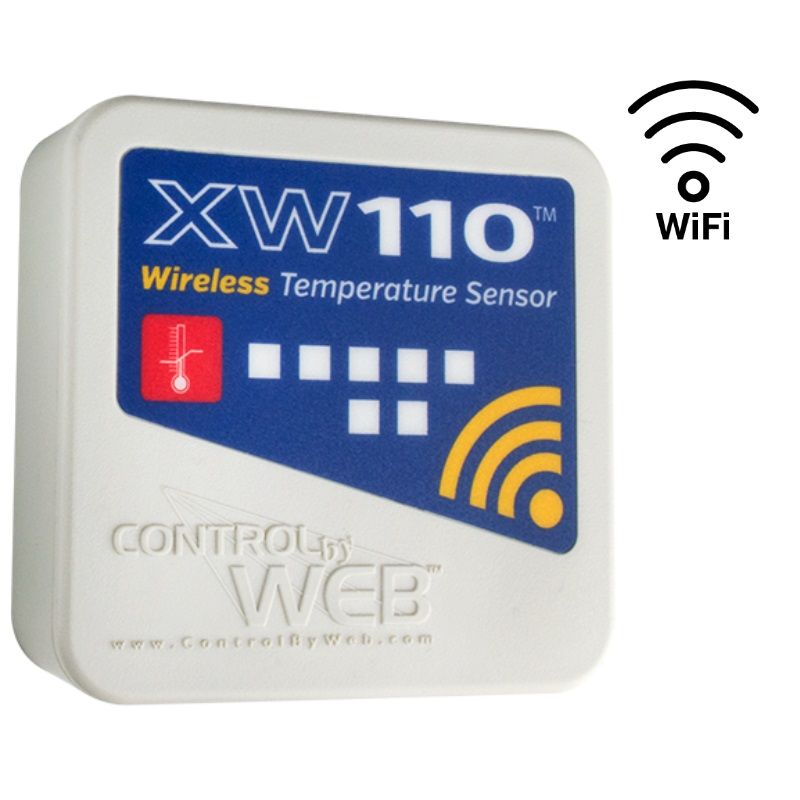 ControlByWeb XW-110 Plus WLAN lämpömittari: 3x lämpötila anturi (1-Wire)