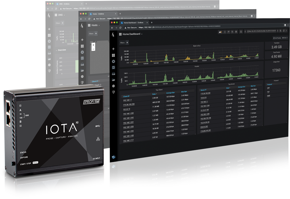 Profitap IOTA 1G+ EDGE verkkoanalysaattori, 1TB SSD
