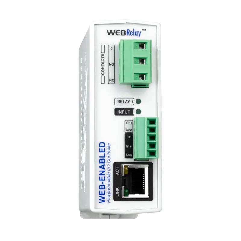 ControlByWeb WebRelay: rele ja DI ohjain, optiona PoE tai WLAN