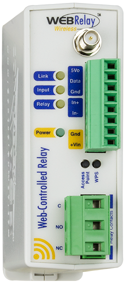 ControlByWeb WebRelay Wireless: rele, DI ja 1-Wire anturi ohjain; WLAN