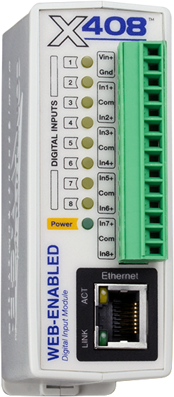 ControlByWeb X-408: Digital Input (DI) ohjain
