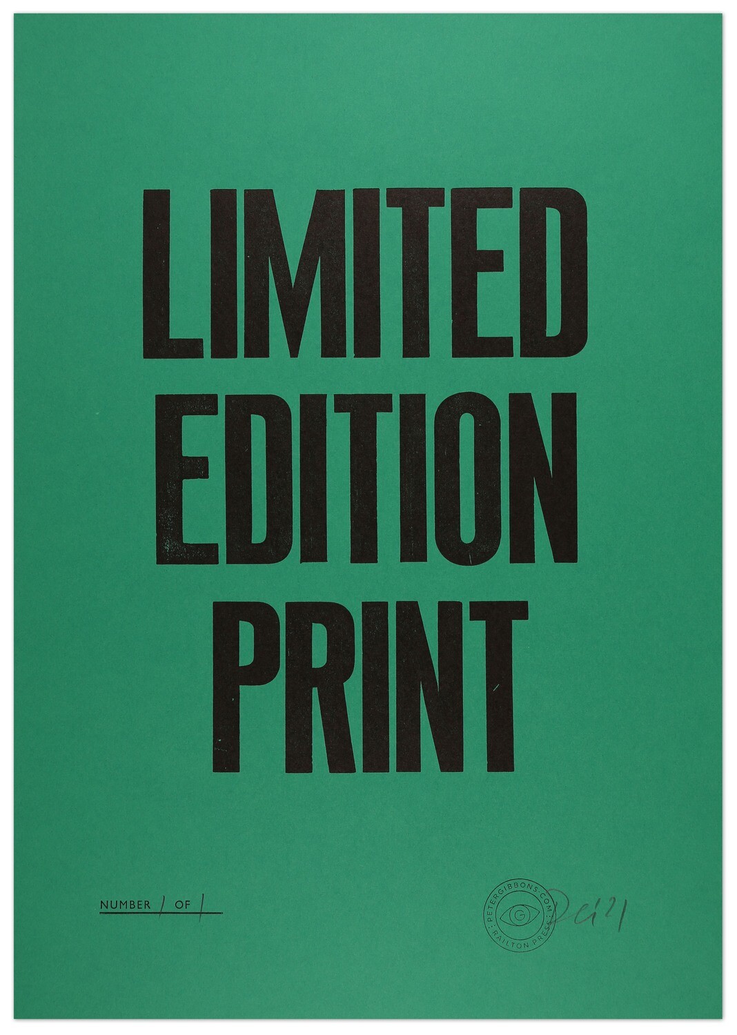 Limited Edition Print - Green