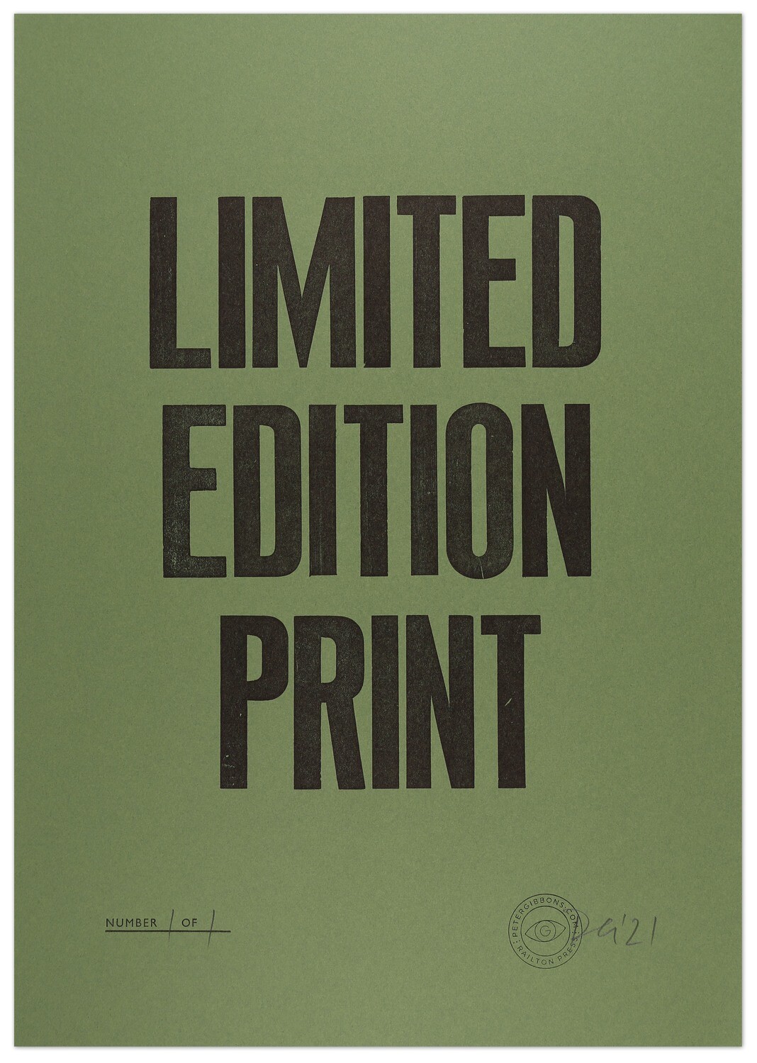 Limited Edition Print - Olive