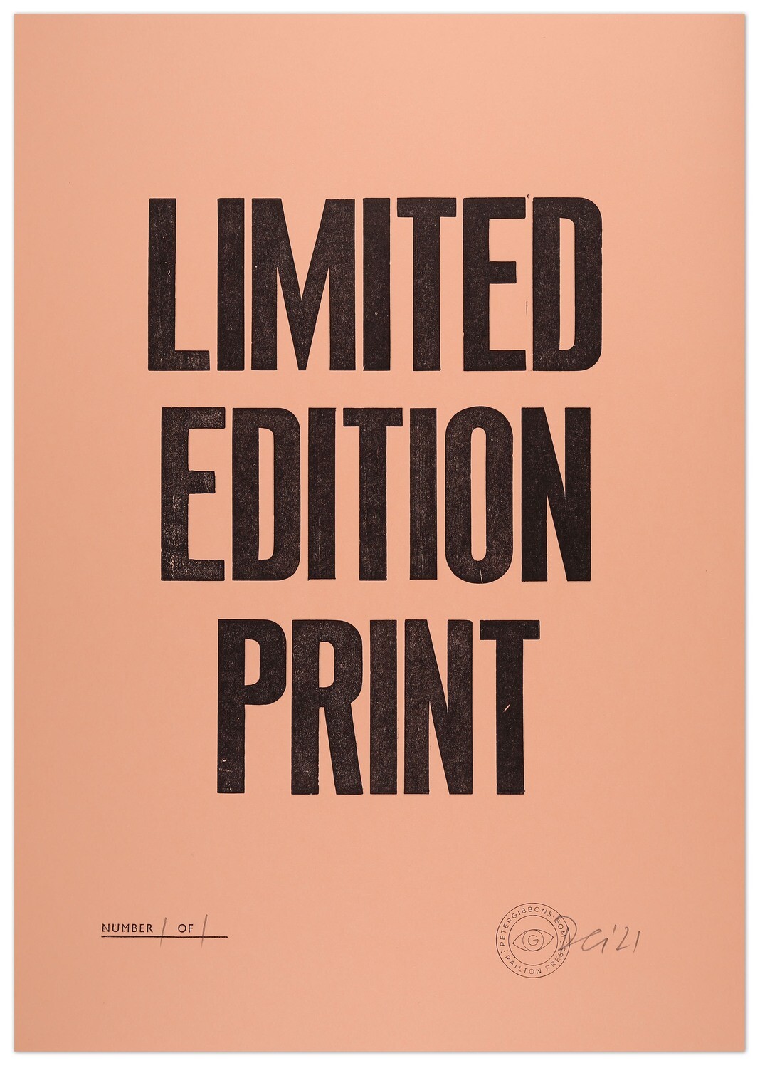 Limited Edition Print - Peach