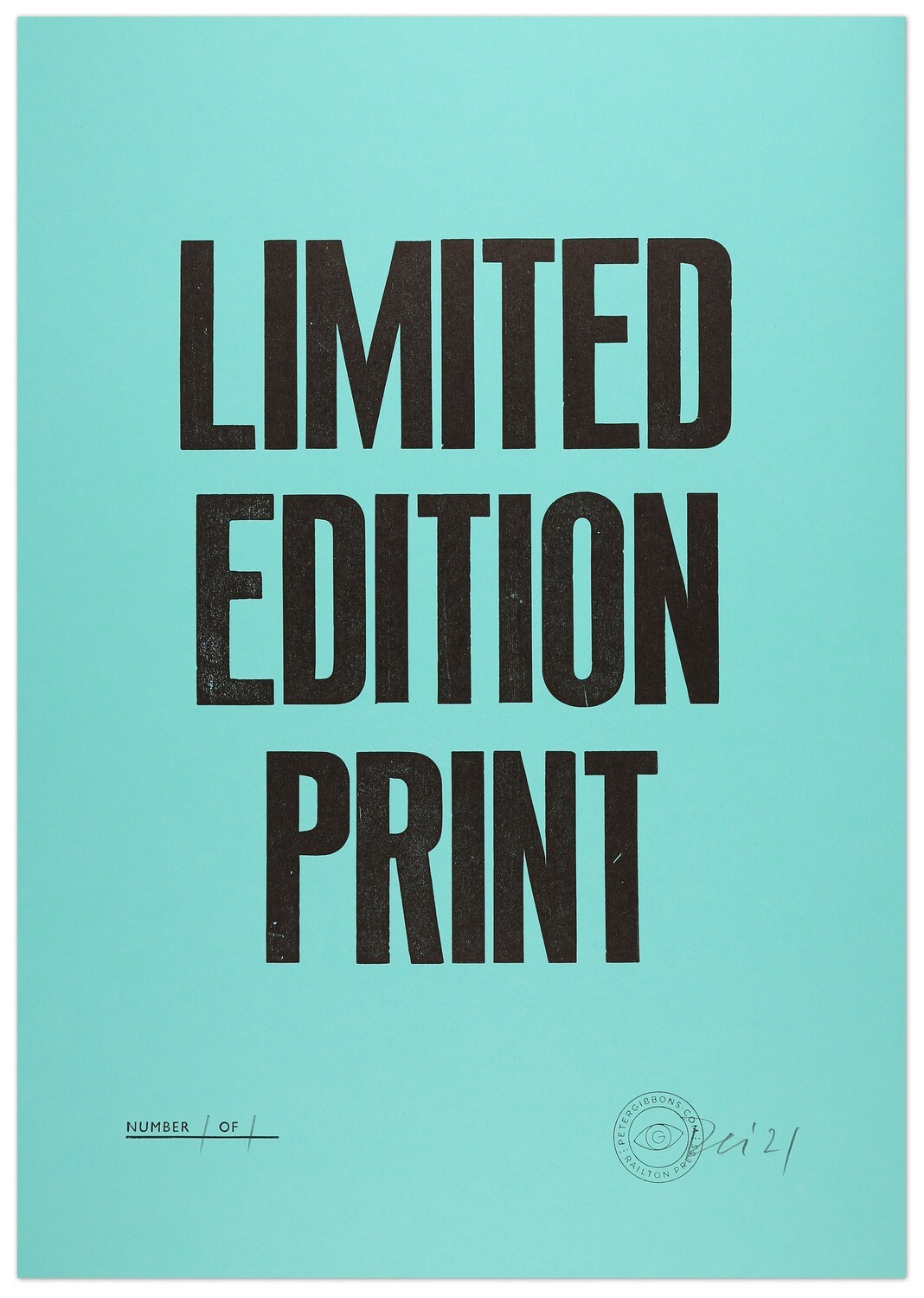 Limited Edition Print - Turquoise