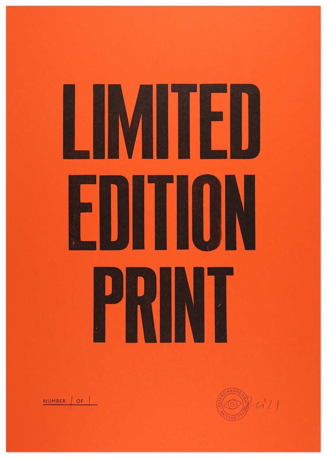 Limited Edition Print - Warm Orange