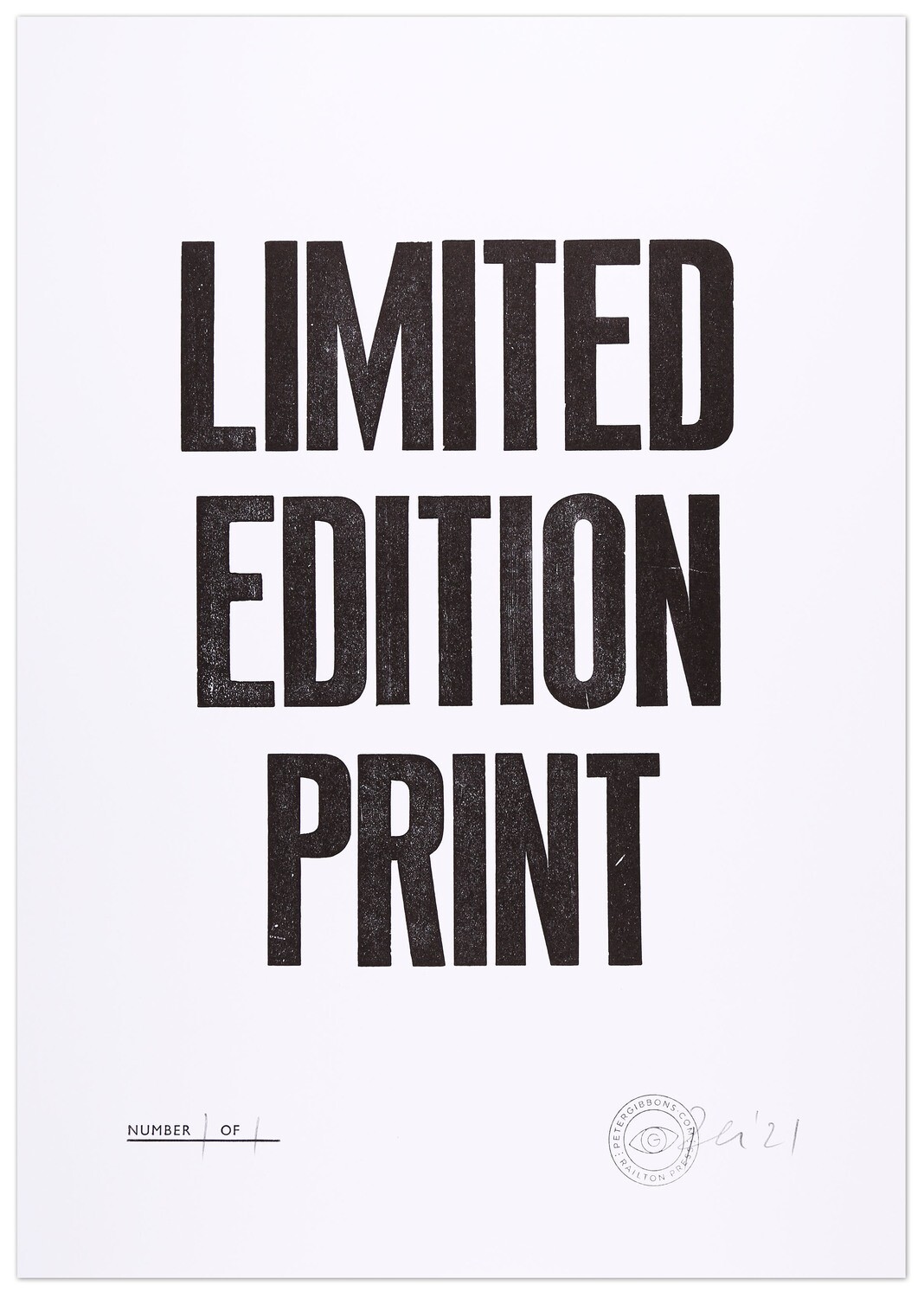 Limited Edition Print - White