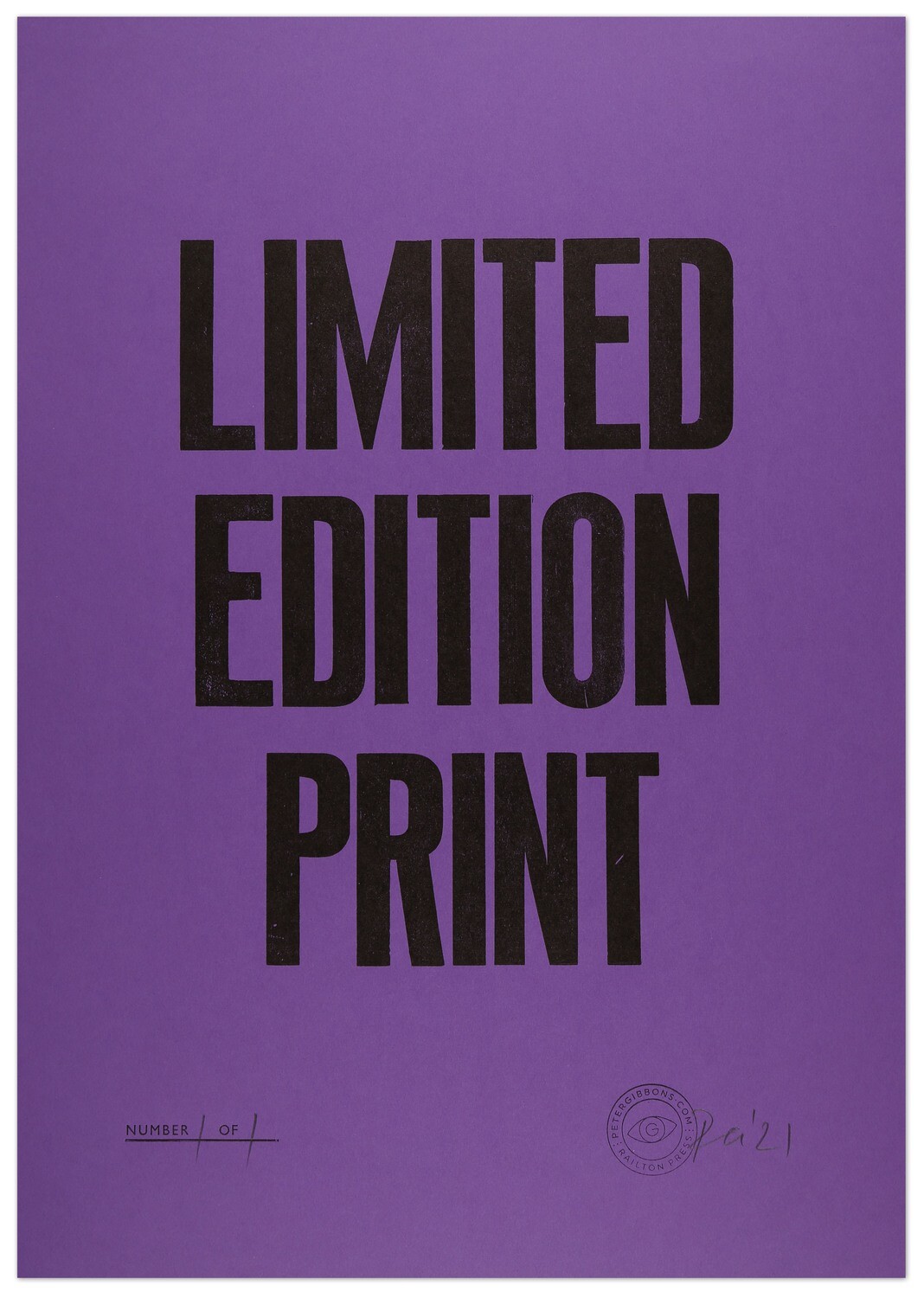 Limited Edition Print - Aubergine