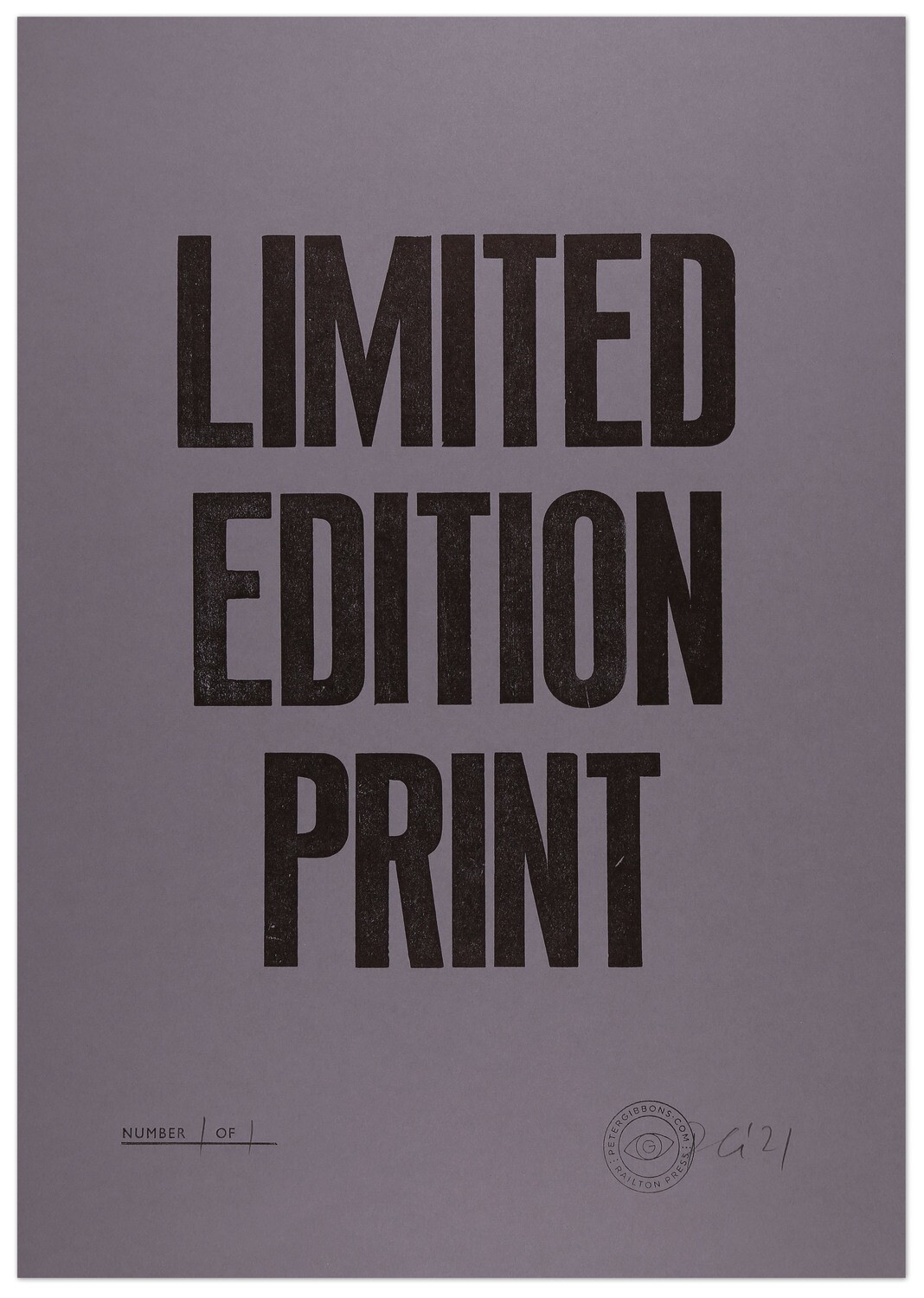 Limited Edition Print - Warm Grey