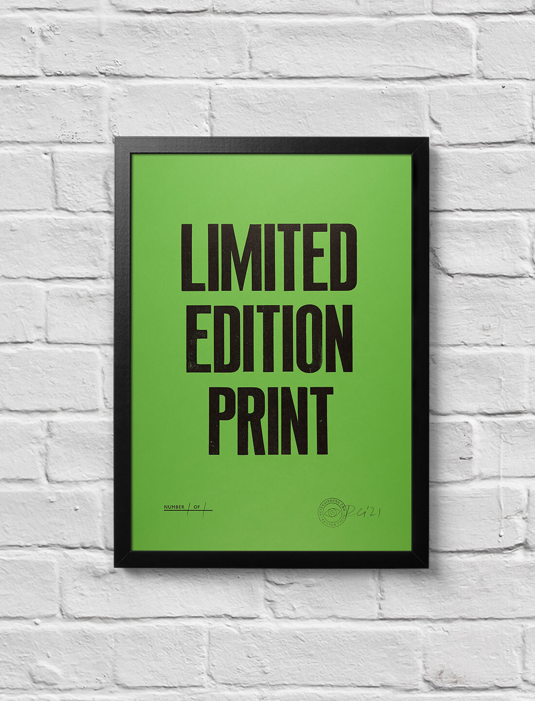 'Limited Edition Print' A3 - Lime