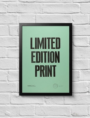 &#39;Limited Edition Print&#39; A3 - Mint