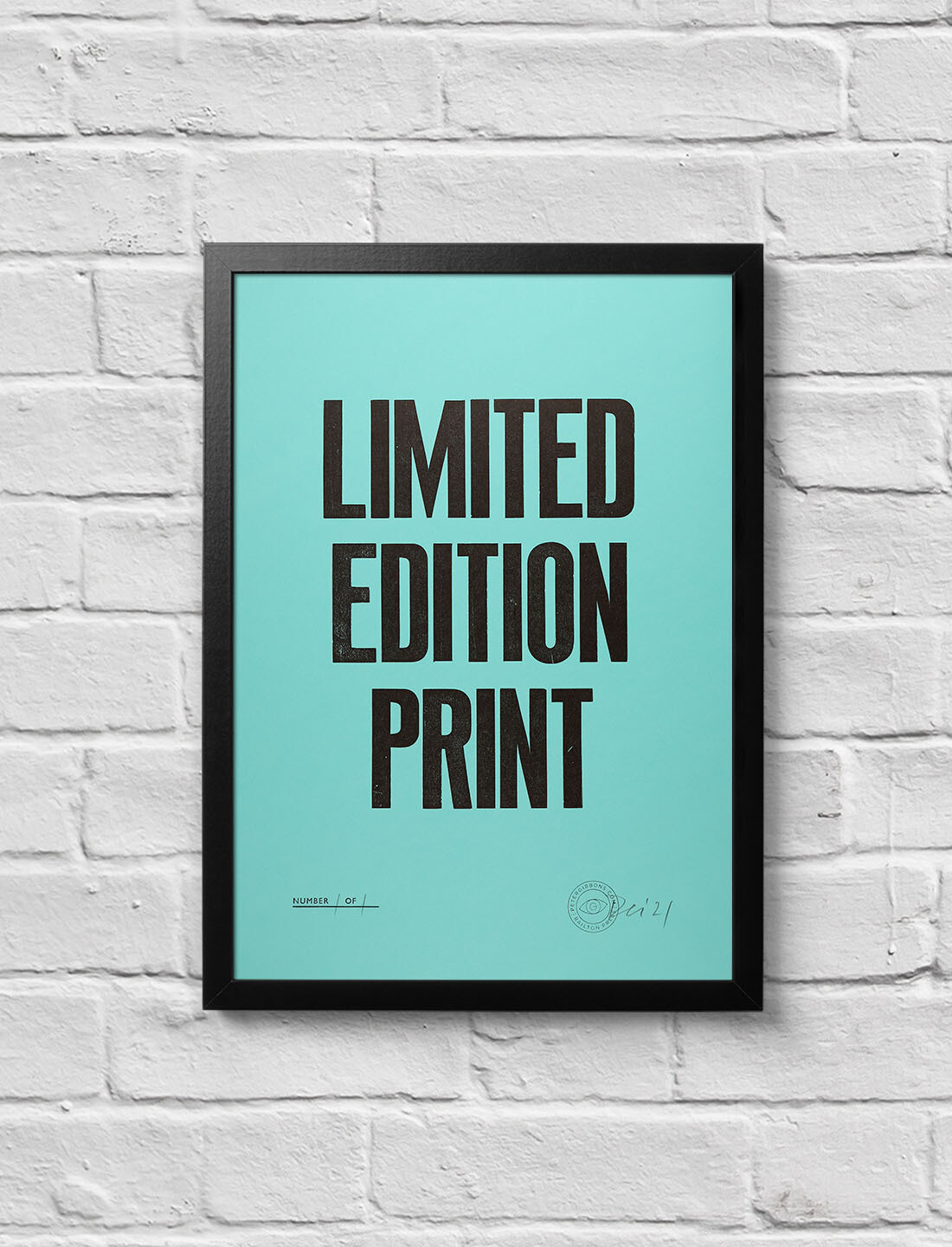 'Limited Edition Print' A3 - Turquoise