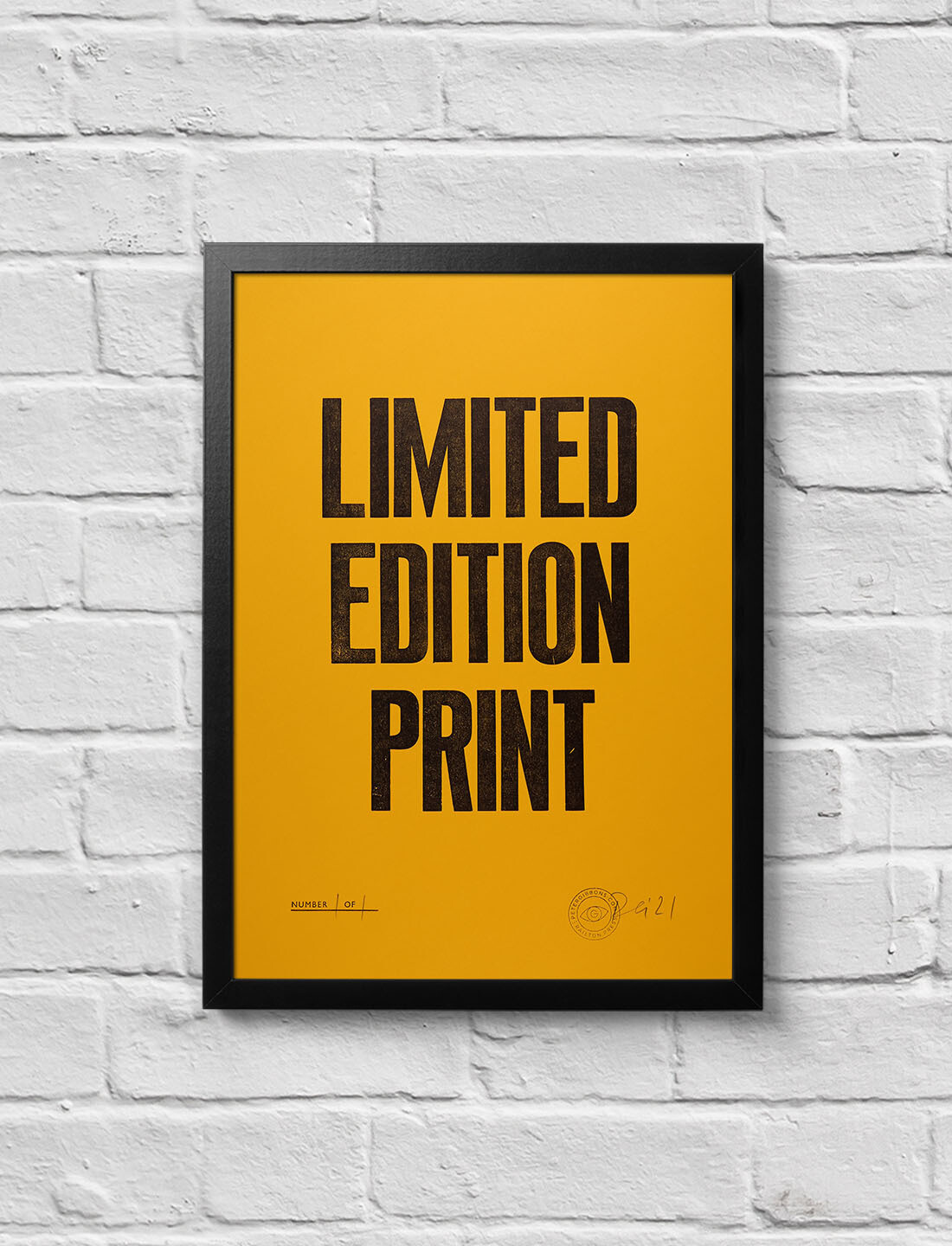 'Limited Edition Print' A3 - Warm Yellow