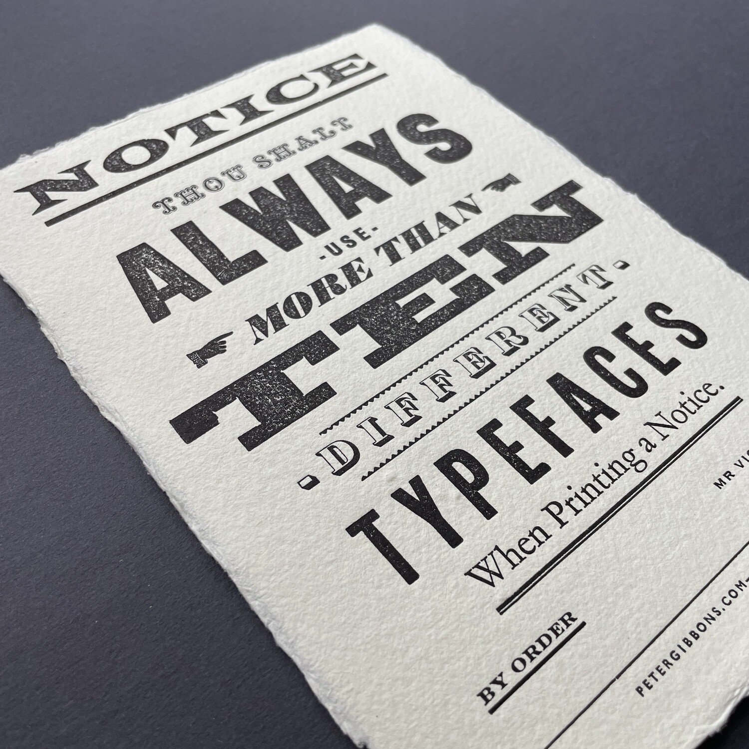 ‘Notice’ Original A5 Print