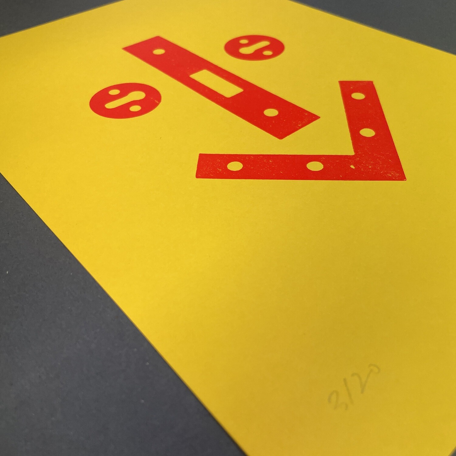 ‘Lockdown’ (Red) Original A4 Print