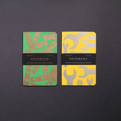 Hand-Printed Letterpress Notebooks