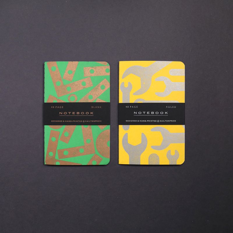 Hand-Printed Letterpress Notebooks