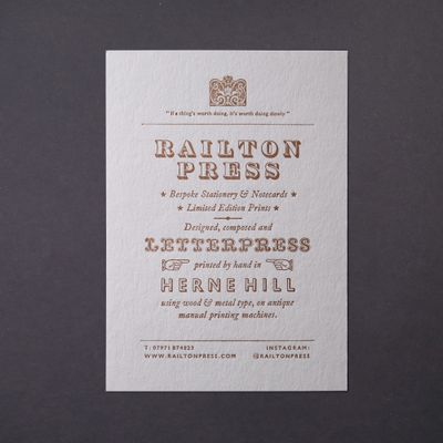 Bespoke Letterpress Commissions