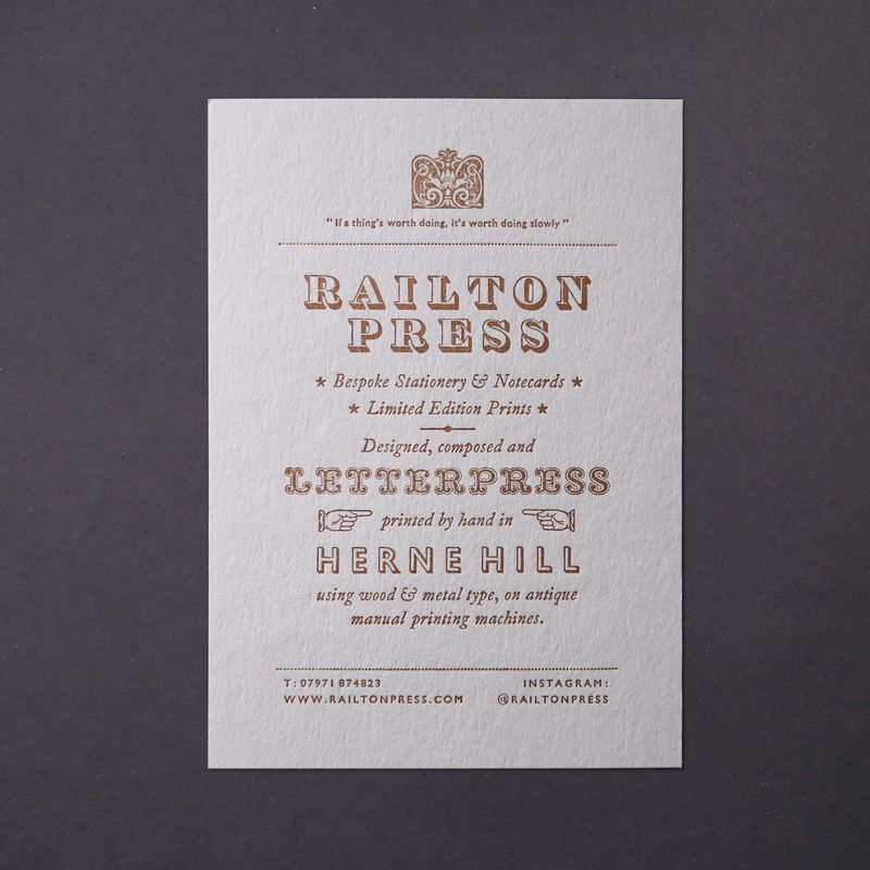 Bespoke Letterpress Commissions