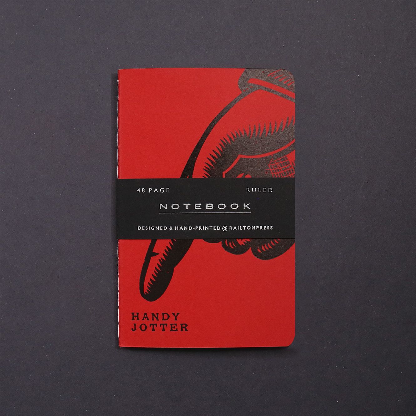 Ruled &#39;Handy&#39; Jotter - Red