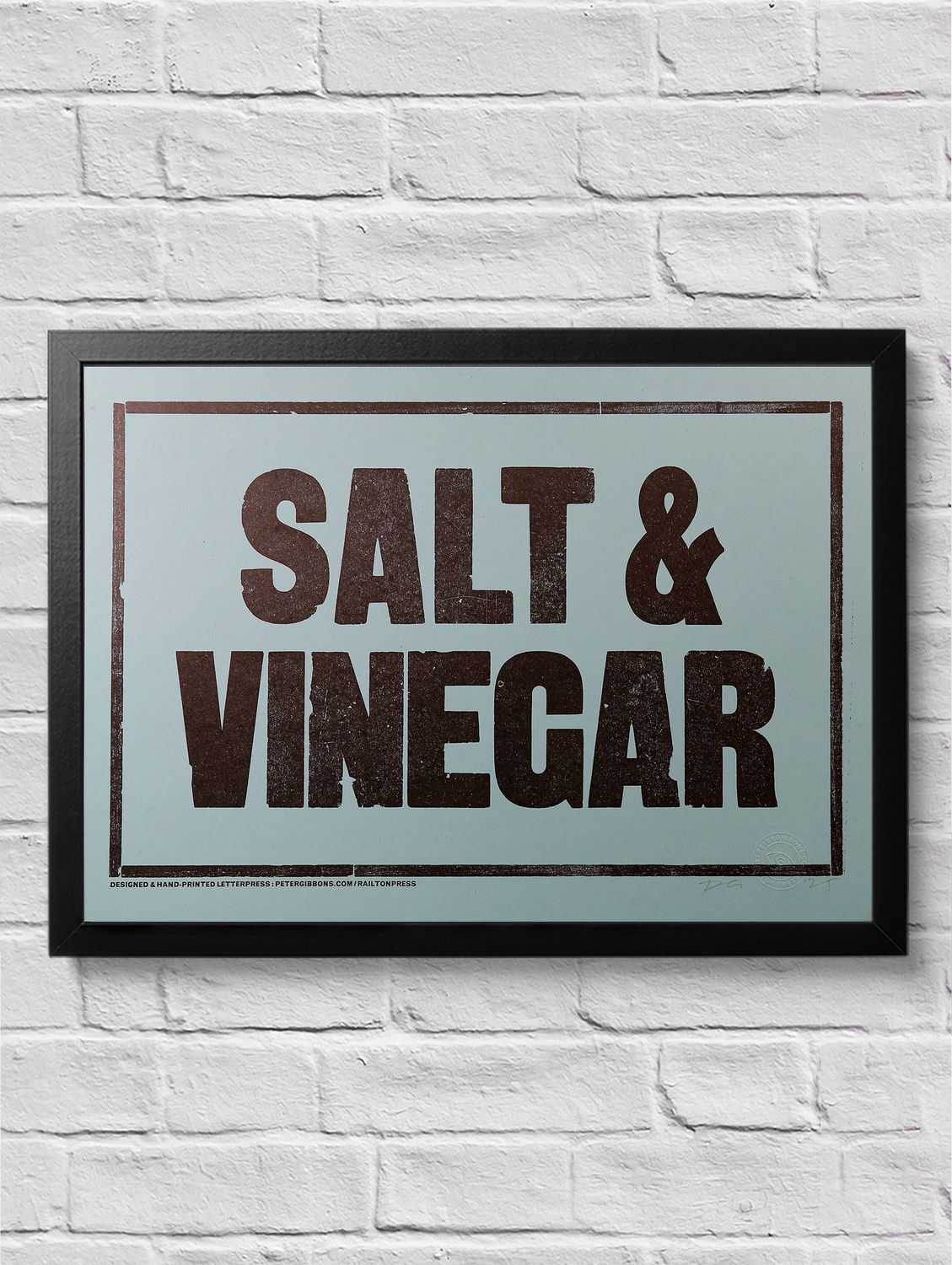 'Salt &amp; Vinegar' Original A3 Print