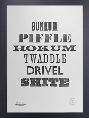 &#39;Bunkum&#39; Original A3 Print