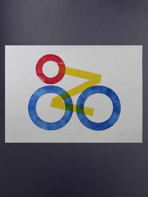 ‘TypoCyclist’ Original A3 Print