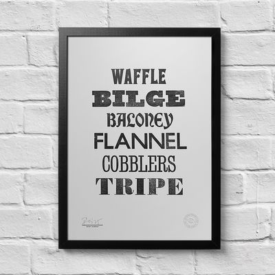 &#39;Waffle&#39; Original A3 Print