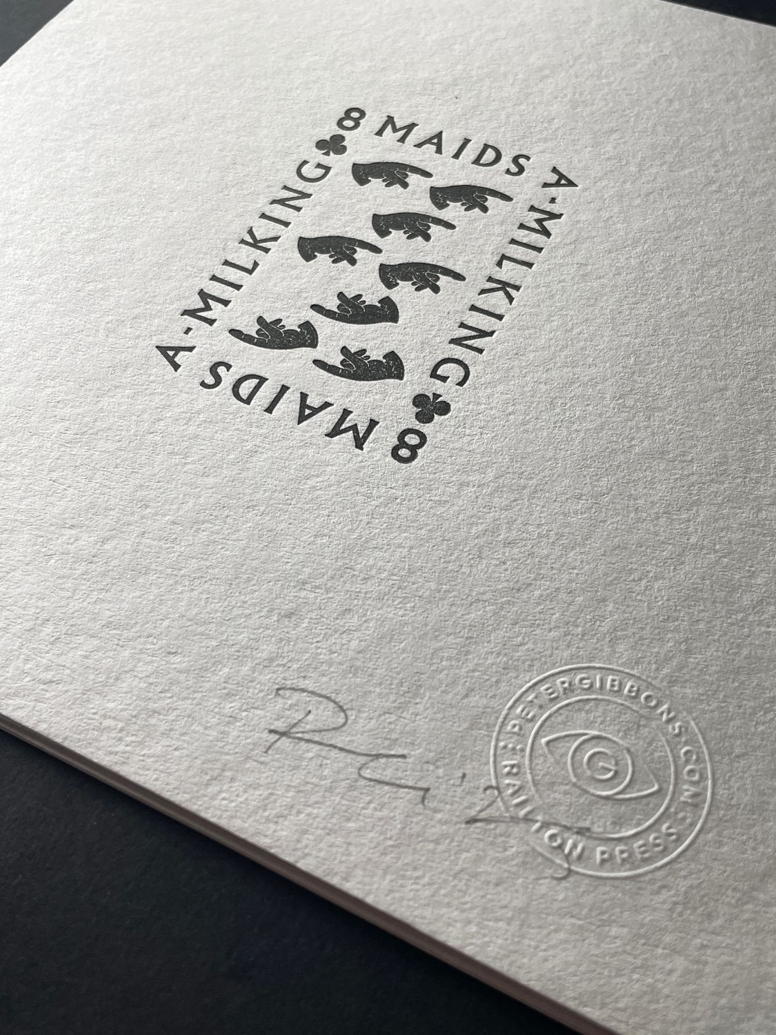 '8 Maids A-Milking' (Artist's Proof)