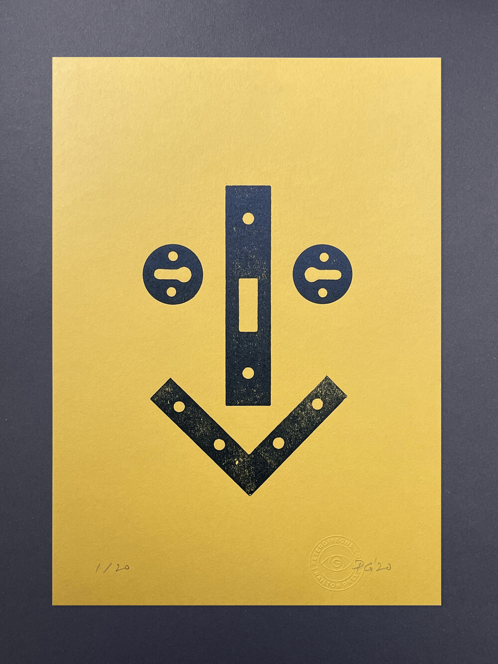 ‘Lockdown’ (Black) Original A4 Print