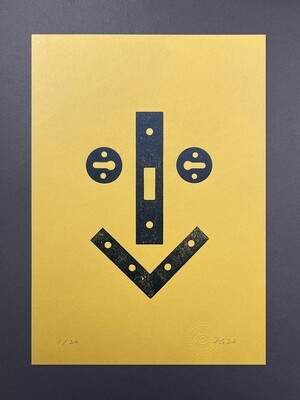 ‘Lockdown’ (Black) Original A4 Print