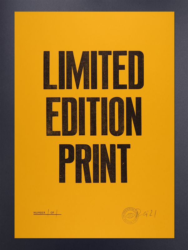 'Limited Edition Print' A3 - Edition of one.