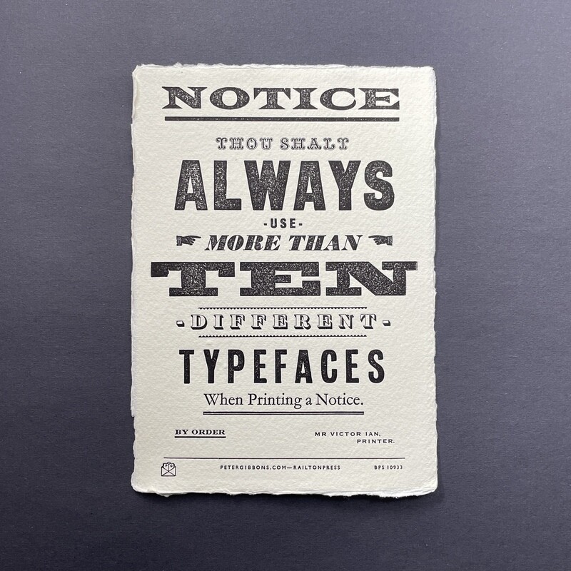‘Notice’ Original A5 Print