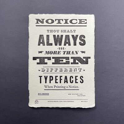 ‘Notice’ Original A5 Print