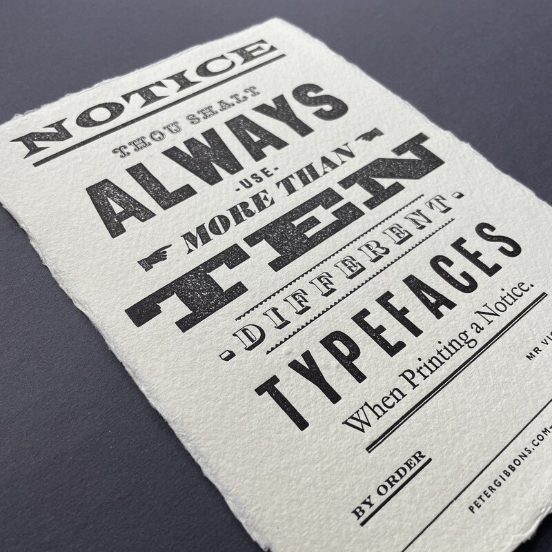‘Notice’ Original A5 Print