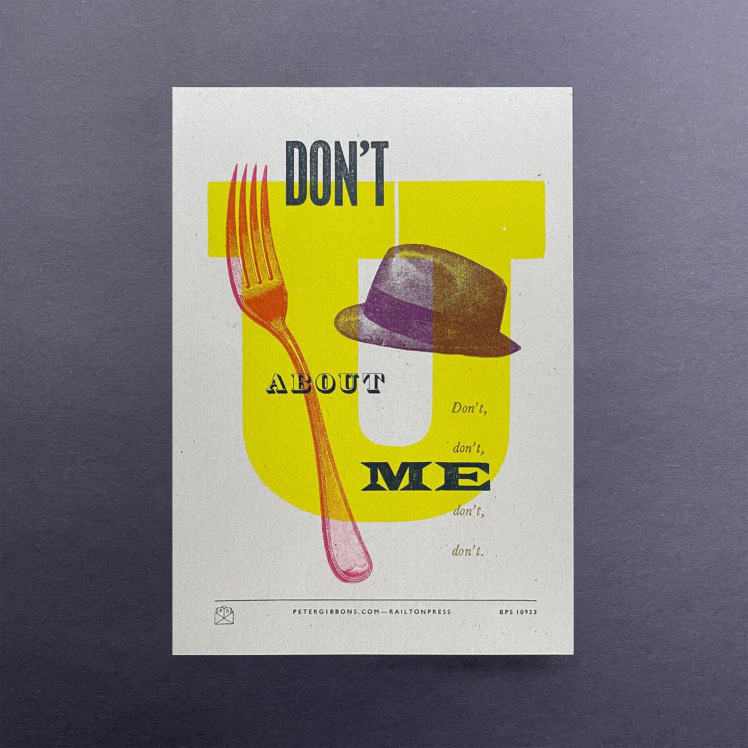 ‘Don't you...’ A5 Print