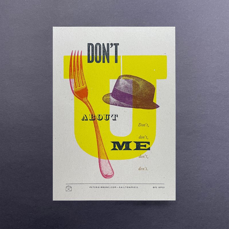 ‘Don't you...’ Original A5 Print