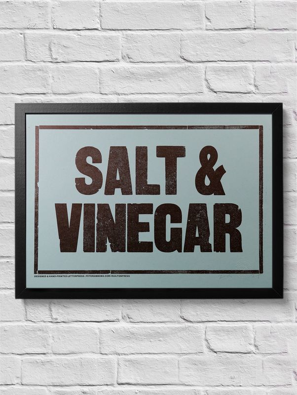 'Salt &amp; Vinegar' Original A3 Print