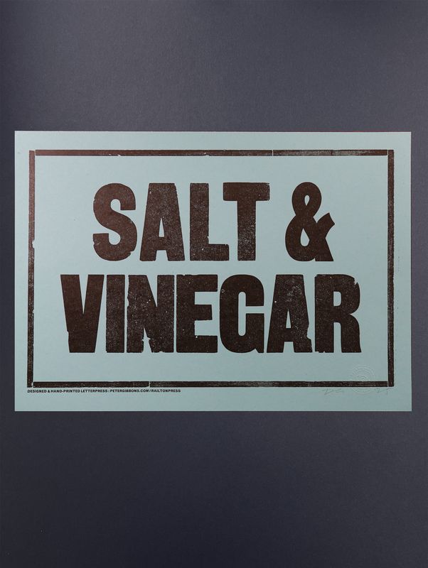 'Salt &amp; Vinegar' Original A3 Print