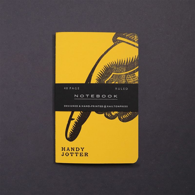Ruled 'Handy' Jotter - Yellow